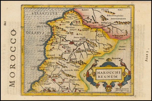 44-North Africa Map By Jodocus Hondius / Samuel Purchas