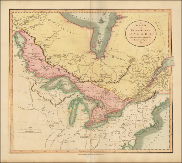 0-Midwest and Canada Map By John Cary