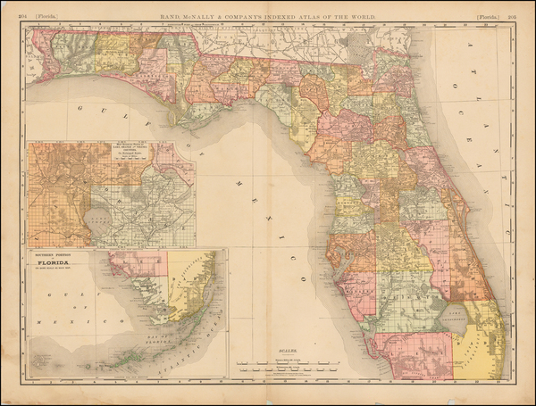 95-Florida Map By Rand McNally & Company