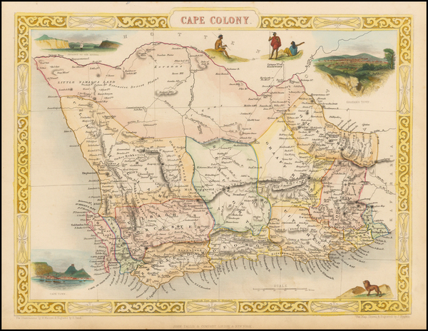 60-South Africa Map By John Tallis