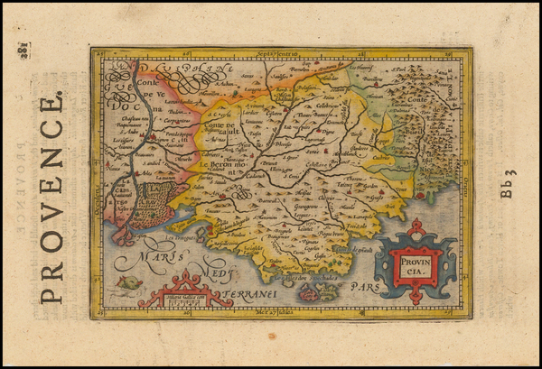 50-France Map By Henricus Hondius