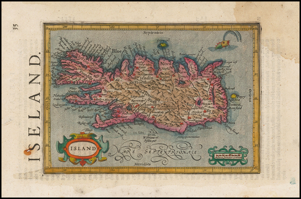 2-Iceland and Balearic Islands Map By Jodocus Hondius