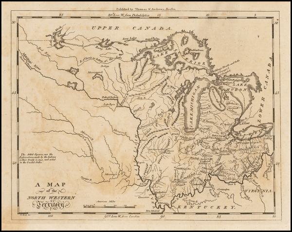 43-Midwest and Plains Map By Jedidiah Morse