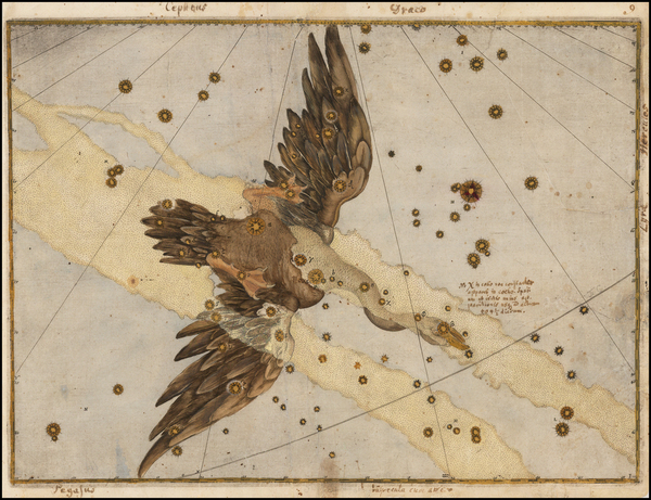 82-Celestial Maps Map By Johann Bayer