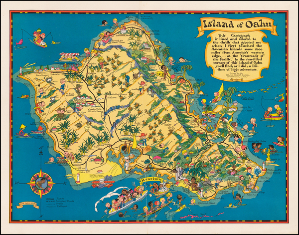 5-Hawaii and Hawaii Map By Ruth Taylor White
