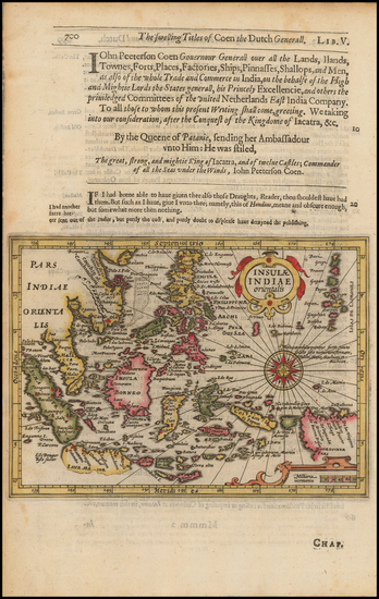 90-Southeast Asia, Philippines and Australia Map By Jodocus Hondius / Samuel Purchas