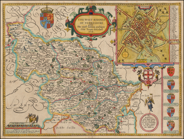 3-British Counties Map By John Speed