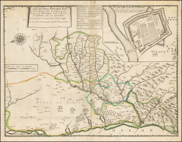 60-France Map By F. de la Pointe