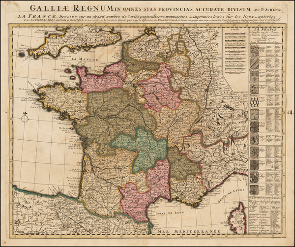 52-Luxembourg and France Map By Peter Schenk