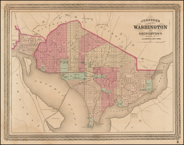 46-Mid-Atlantic and Washington, D.C. Map By Alvin Jewett Johnson