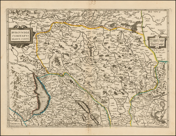 38-France Map By Jean Le Clerc / Hugues Picart