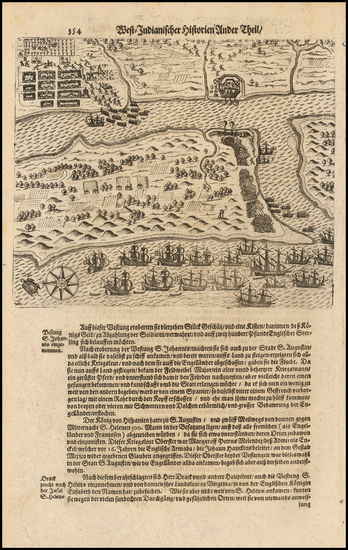 97-Florida Map By Theodor De Bry / Matthaeus Merian