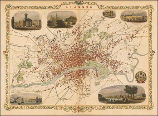 27-British Isles and British Counties Map By John Tallis