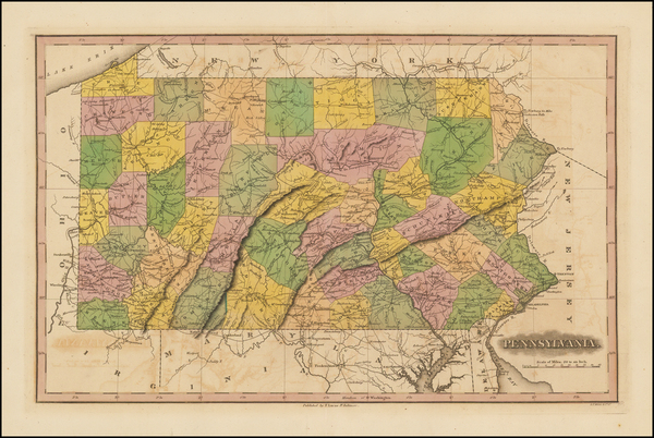 84-Mid-Atlantic and Pennsylvania Map By Fielding Lucas Jr.