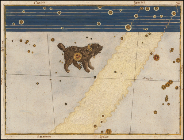 71-Celestial Maps Map By Johann Bayer