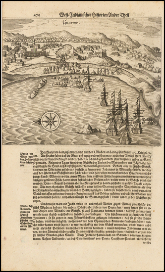 72-South America Map By Theodor De Bry