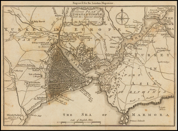 8-Turkey and Turkey & Asia Minor Map By London Magazine