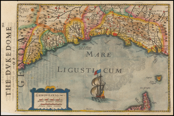 79-Italy Map By Henricus Hondius - Gerhard Mercator