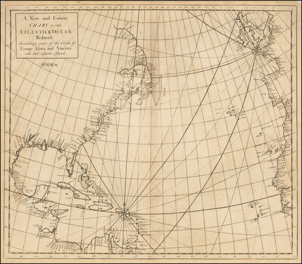 57-Atlantic Ocean, United States, New England, Mid-Atlantic, Southeast and Canada Map By Edmond Ha