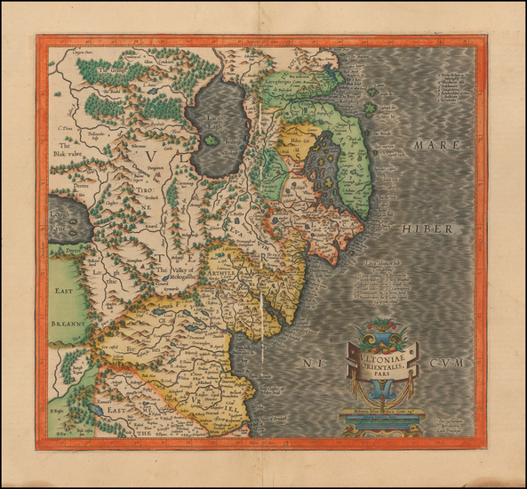 27-Ireland Map By  Gerard Mercator