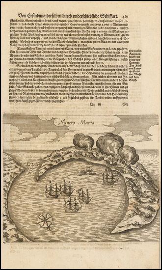 93-Chile Map By Theodor De Bry