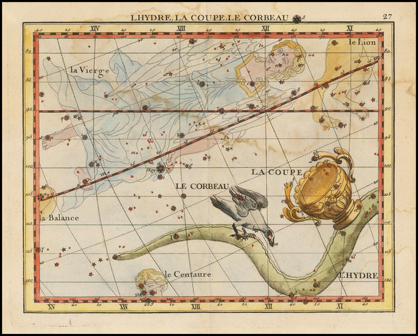 30-Celestial Maps Map By John Flamsteed / Jean Nicolas Fortin