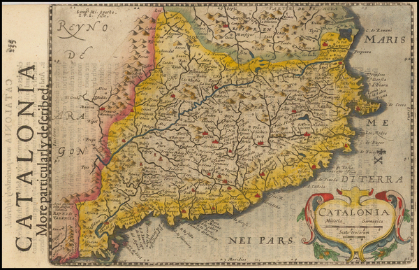 63-Spain Map By Jodocus Hondius - Johannes Cloppenburg