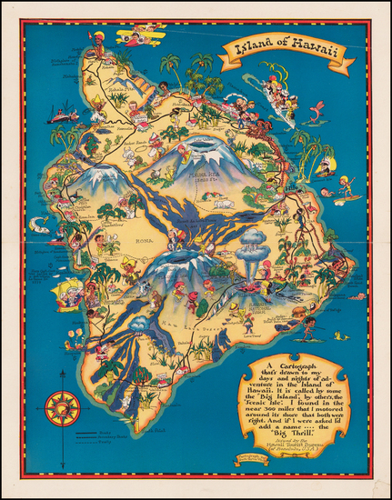 21-Hawaii and Hawaii Map By Ruth Taylor White