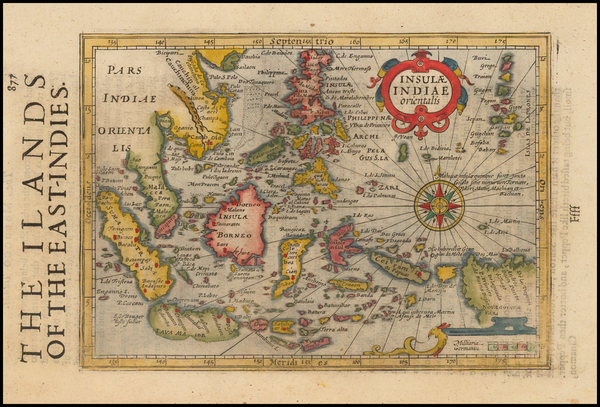 48-Southeast Asia, Philippines and Australia Map By Jodocus Hondius