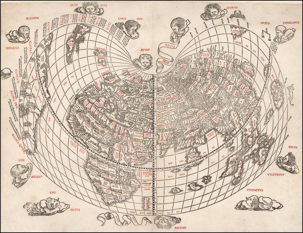 75-World Map By Bernardus Sylvanus