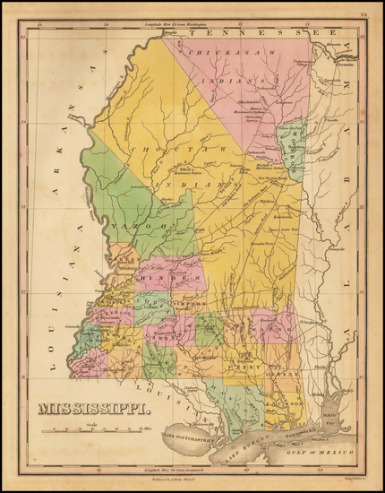 99-South and Mississippi Map By Anthony Finley