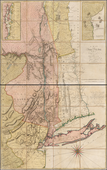 15-New York State and Mid-Atlantic Map By John Montresor