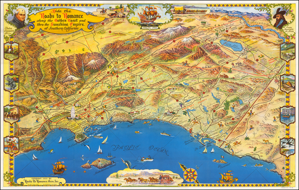 1-California Map By Roads To Romance Inc.