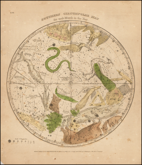 87-Celestial Maps Map By Elijah J. Burritt