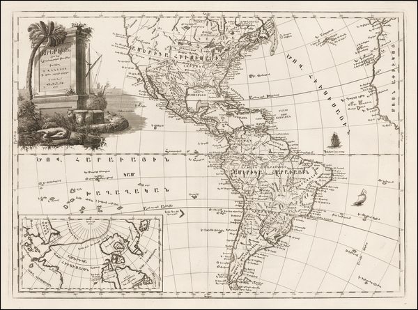 97-North America, South America and America Map By Elia Endasian