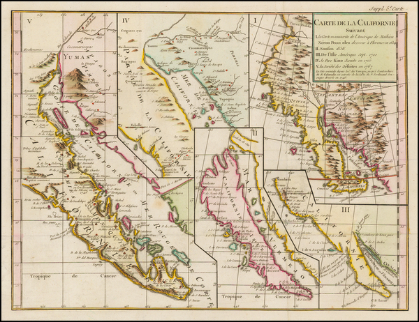 67-Baja California and California Map By Denis Diderot / Didier Robert de Vaugondy