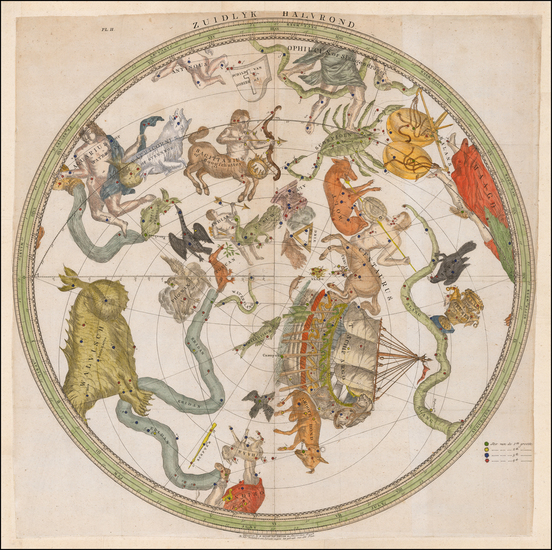 24-Celestial Maps Map By Gerard Hulst Van Keulen / Pieter Nieuwland