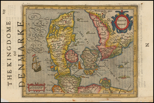 55-Scandinavia and Germany Map By Jodocus Hondius