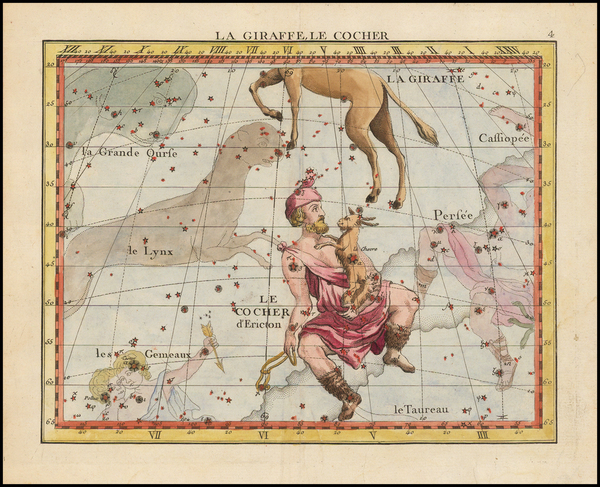 19-Celestial Maps Map By John Flamsteed / Jean Nicolas Fortin