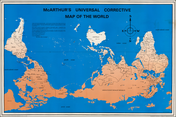 88-World, World and Australia Map By Stuart McArthur 