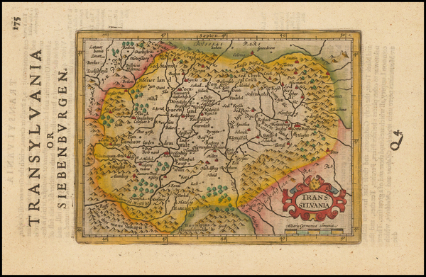 62-Romania and Balkans Map By Jodocus Hondius