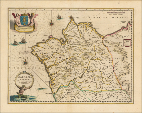 44-Spain Map By Willem Janszoon Blaeu