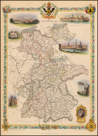 49-Germany Map By John Tallis
