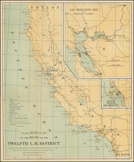 78-California Map By Andrew B. Graham