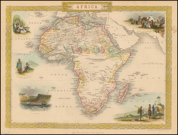 78-Africa Map By John Tallis