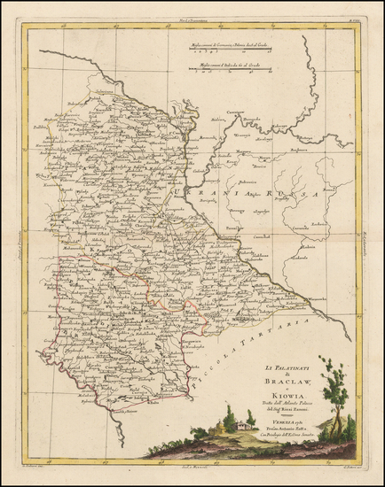 57-Poland and Ukraine Map By Antonio Zatta