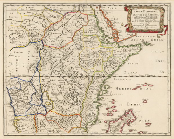 83-Middle East and East Africa Map By Nicolas Sanson