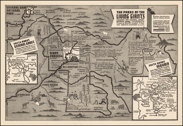 67-California Map By Lowell Butler