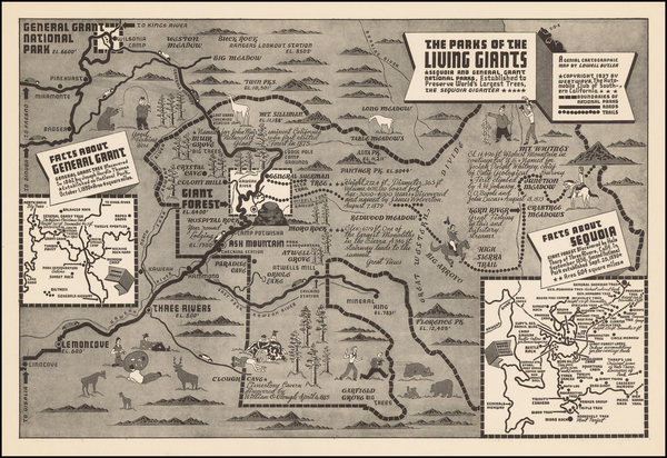 11-California Map By Lowell Butler