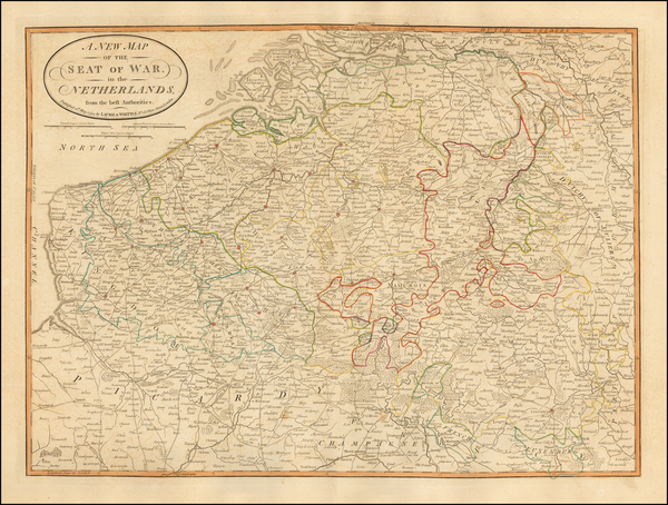 9-Belgium Map By Laurie & Whittle